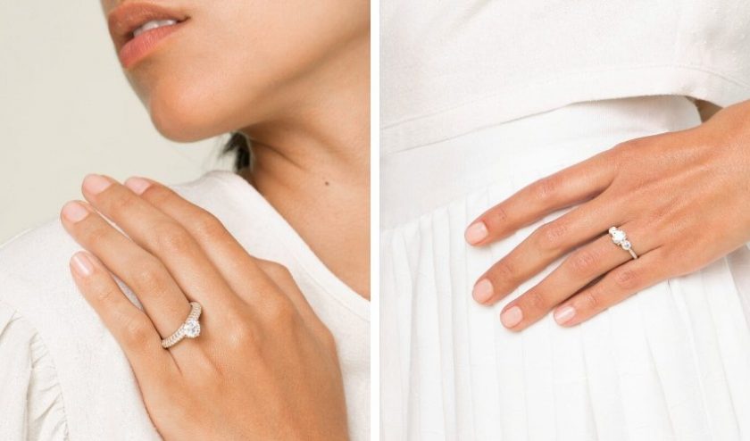 ethical engagement rings with lab-grown diamonds from VRAI