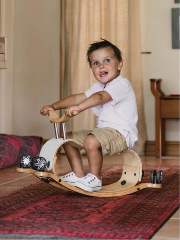 Eco-Friendly Flip Toddler Rocker by Wishbone Design Studio