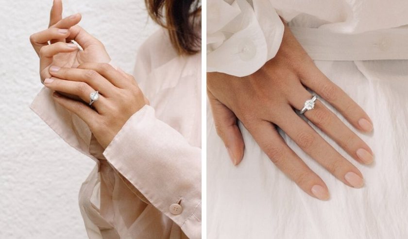 ethical engagement rings from Great Heights made with lab-created diamonds