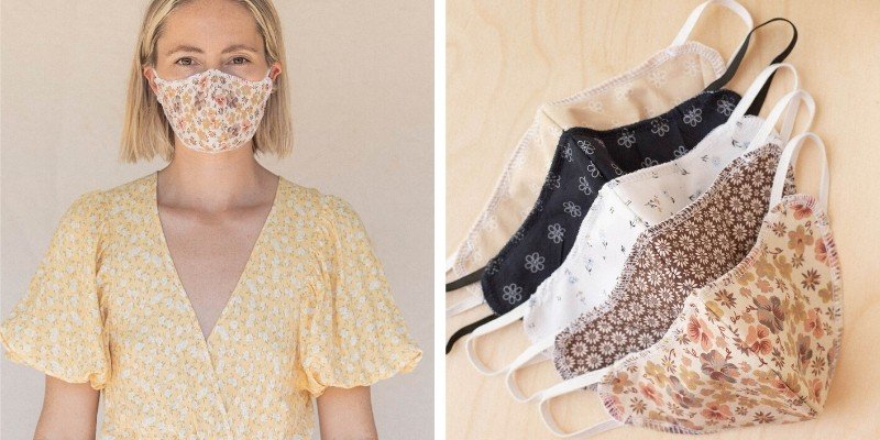 Christy Dawn sustainable cotton face masks