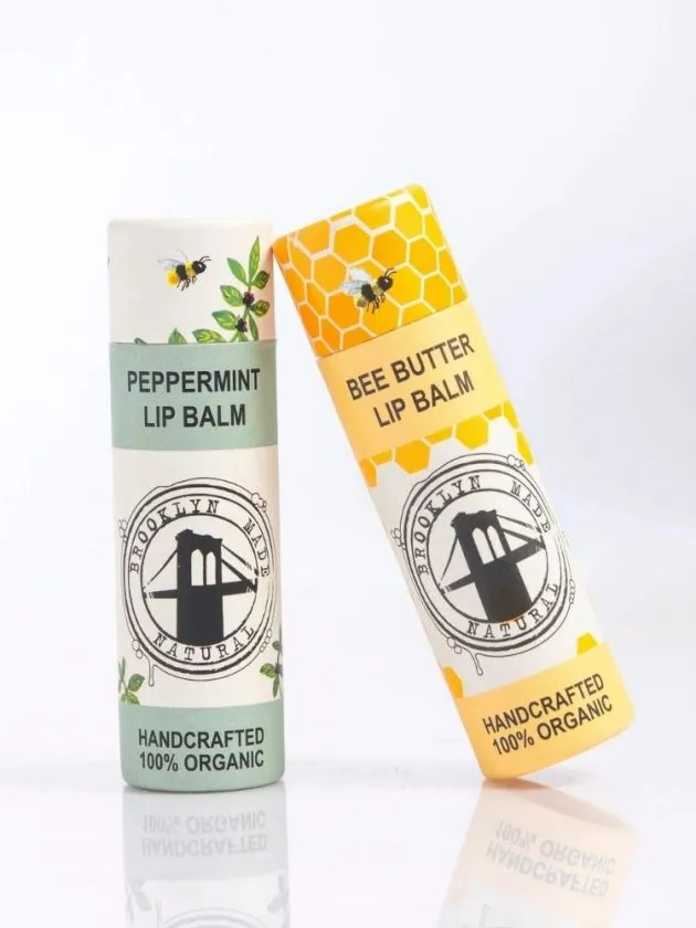 Organic zero waste lip balm from Brooklyn Made Natural