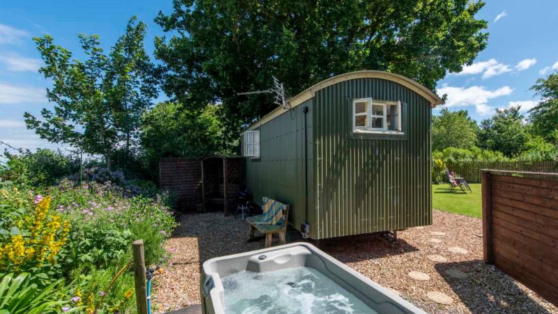 Lambs Tale Shepherd’s Hut Glamping Site in Somerset