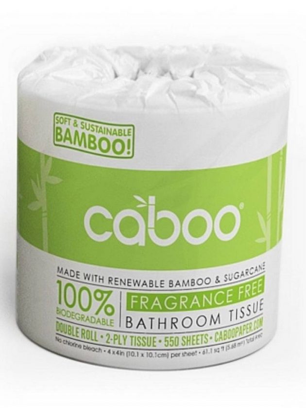 Sustainable toilet paper roll from Caboo