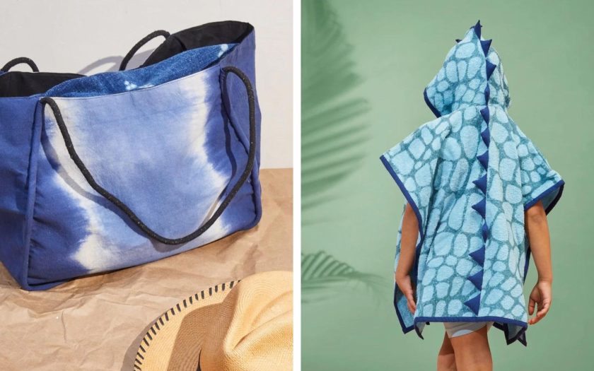 Sustainable bag and kids fierce creature towel