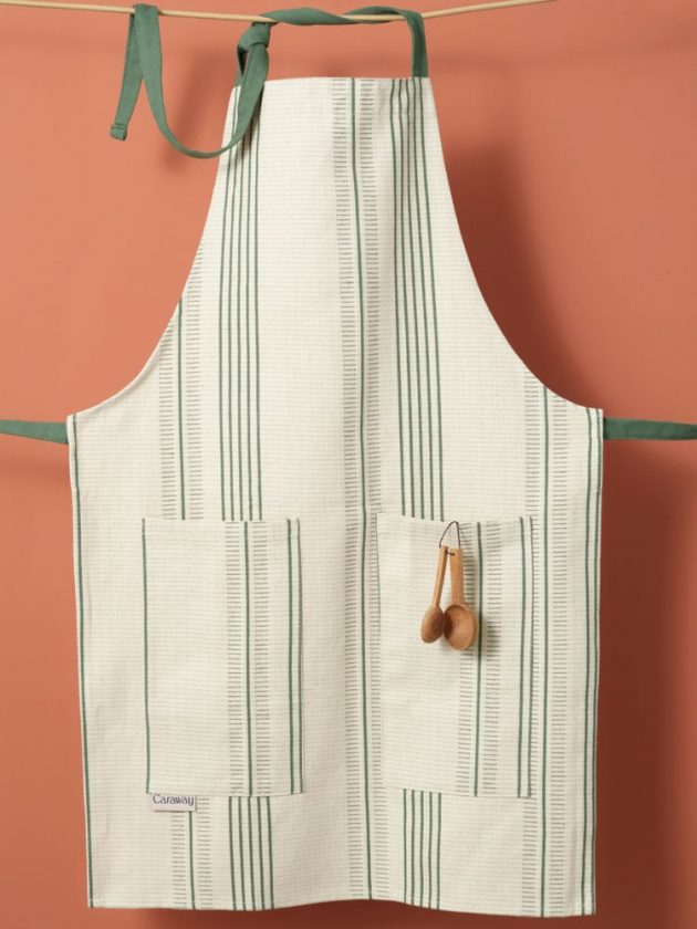 striped cotton apron from Caraway