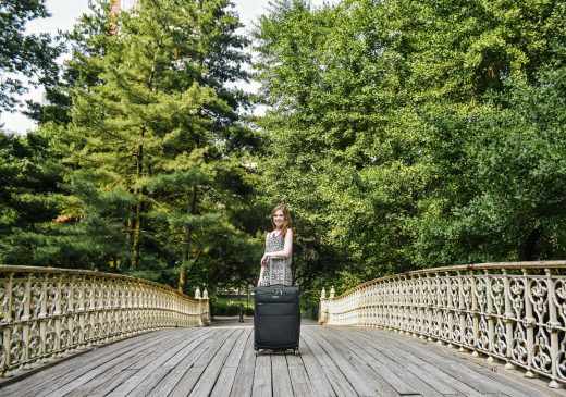 luggage made from recycled plastic bottles