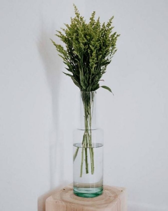 Recycled glass vases from Newly