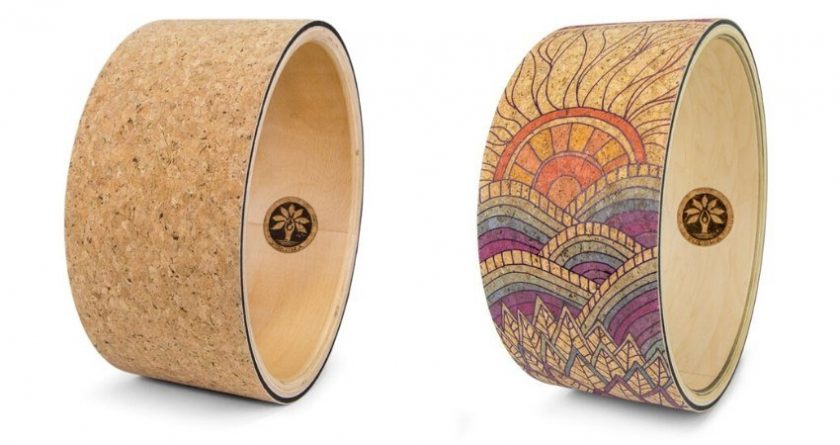 eco-friendly cork yoga wheels