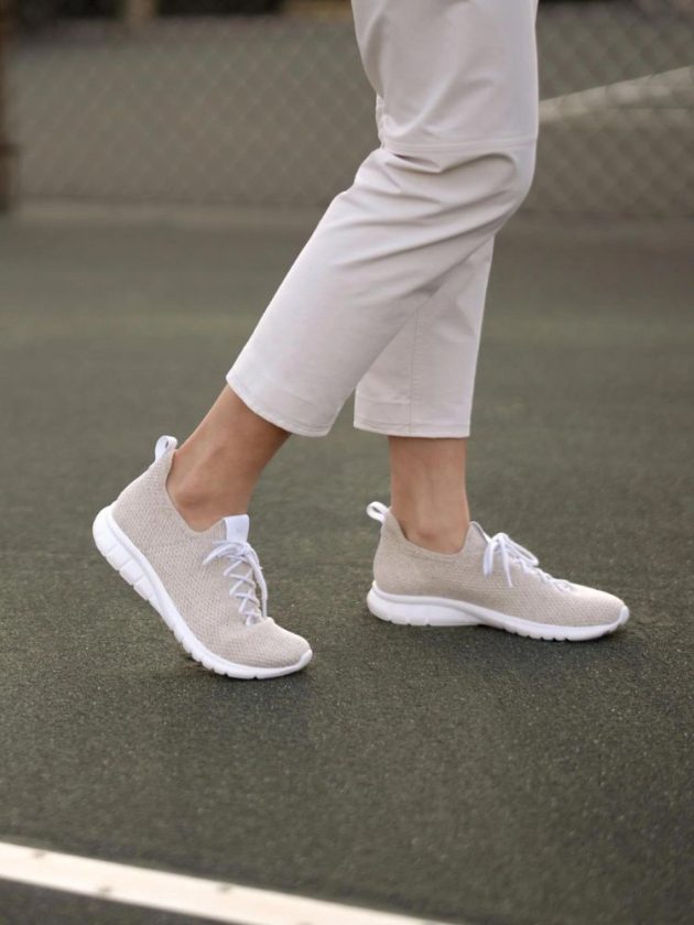 White sustainable shoes