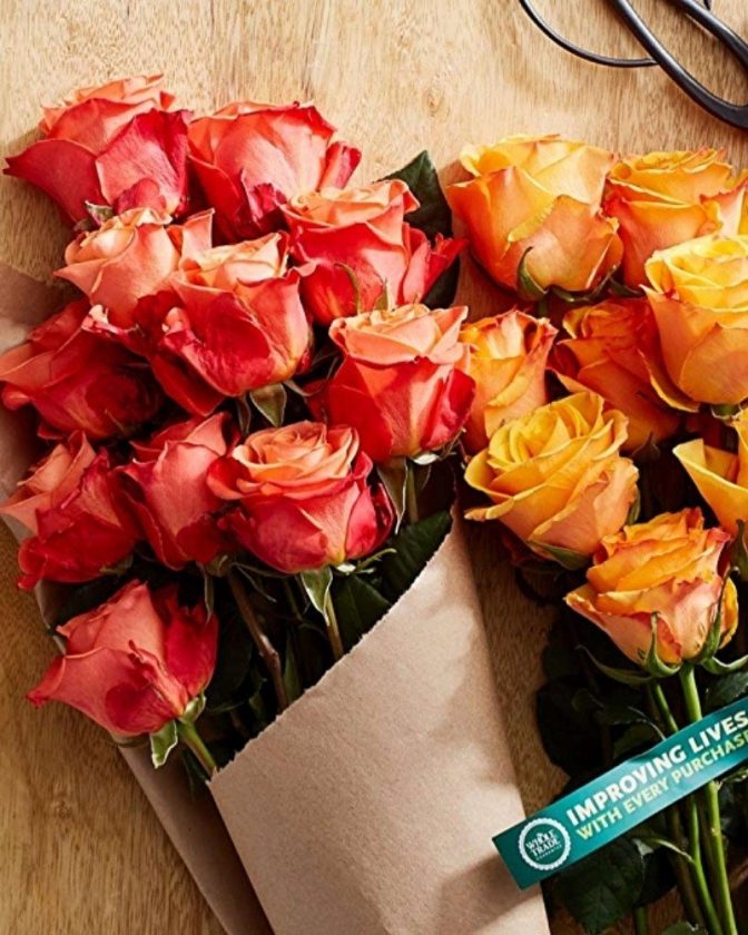 Sustainable and fair trade flowers from Whole Foods