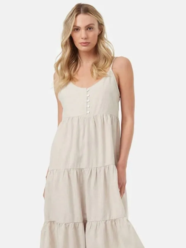 White hemp dress