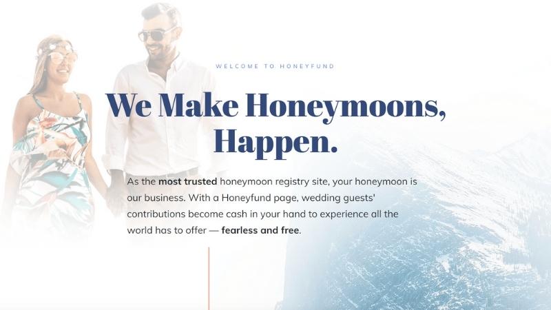 Free honeymoon registry, wedding gift and contribution registry