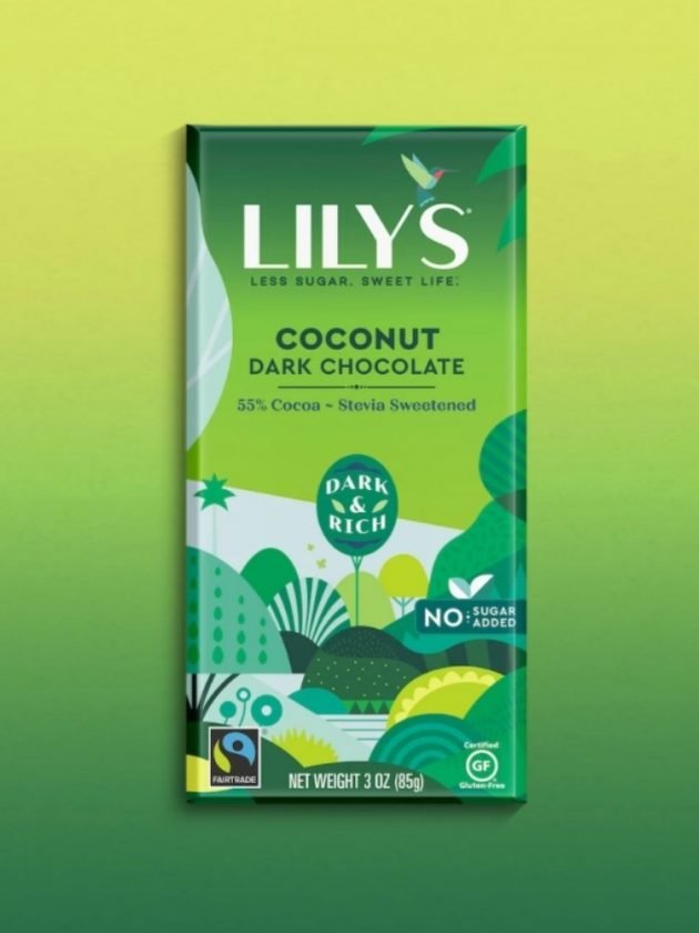 Fair trade ethical coconut dark chocolate from Lily's