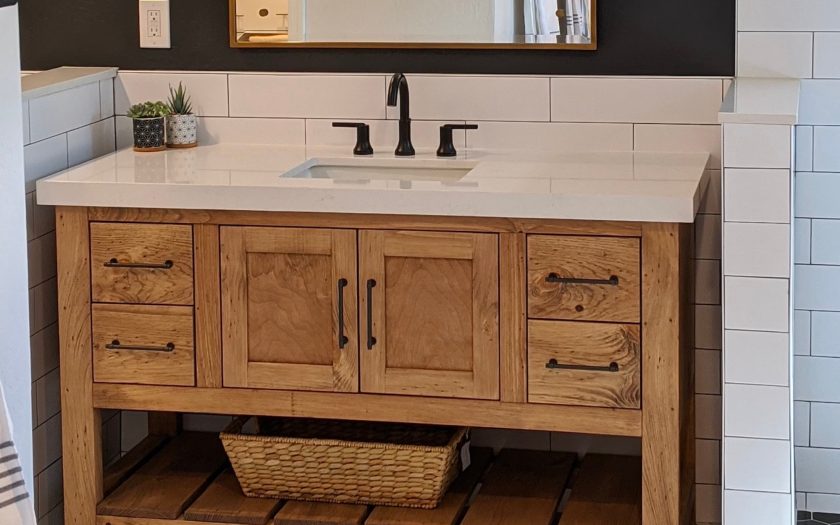 Eco-friendly wooden vanity