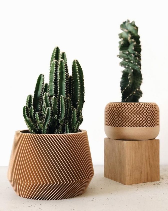 Eco-friendly planters made from natural and recycled materials from MinimumDesign