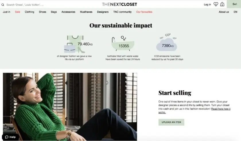 The Next Closet luxury resale site