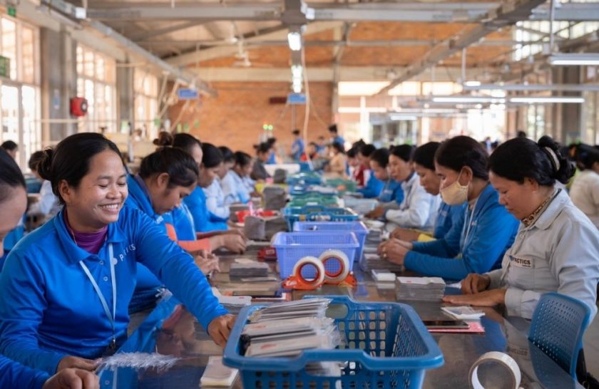 Pactics employees working in production facility