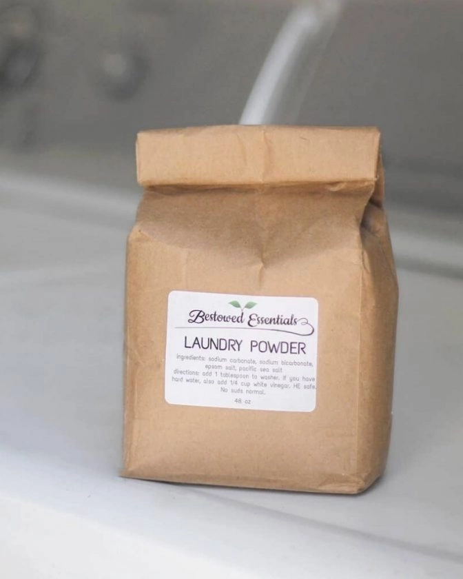 Zero Waste Laundry Powder bag from Bestowed Essentials