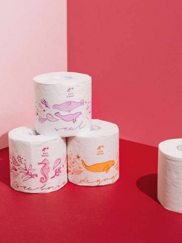 Bamboo toilet paper rolls from Pure Planet