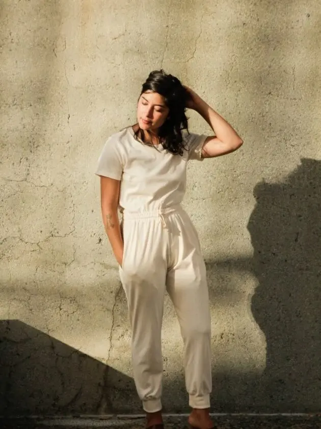 Regenerative organic cotton basics and loungewear from Harvest and Mill