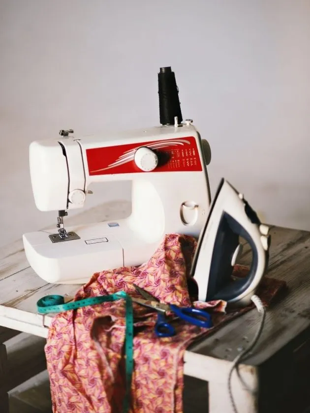 Sewing machine - Upcycling (turning an old item into something new)