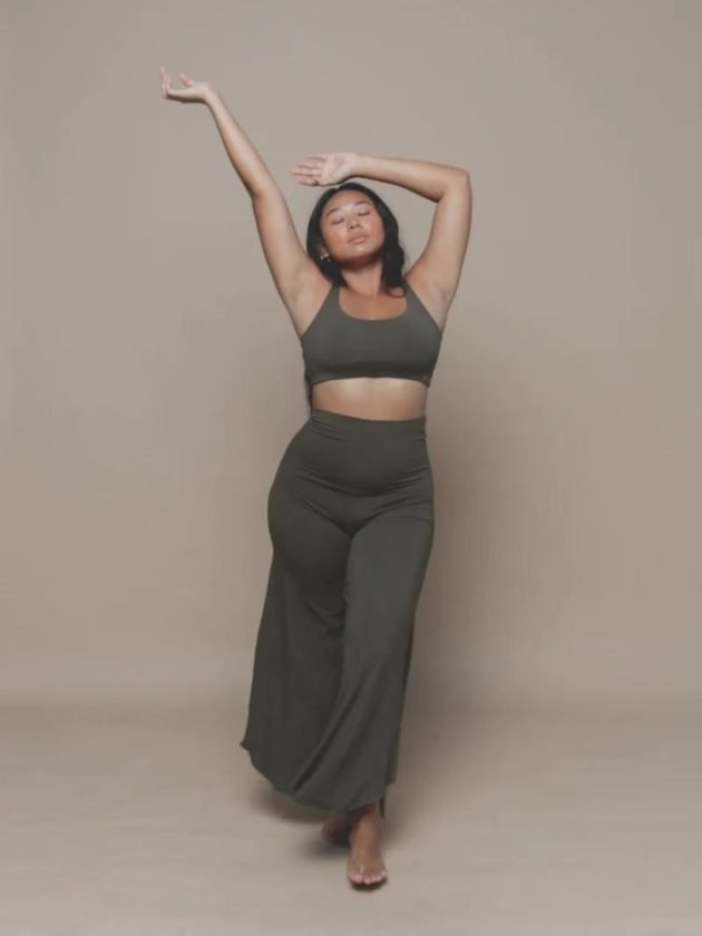 Eco-friendly dark green yogi wear