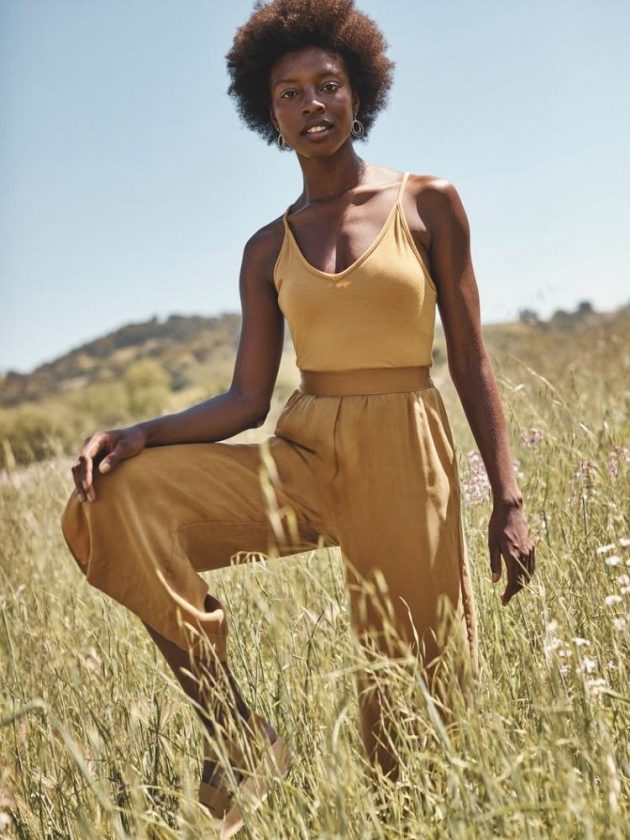 Yellow sustainable basics from Amour Vert