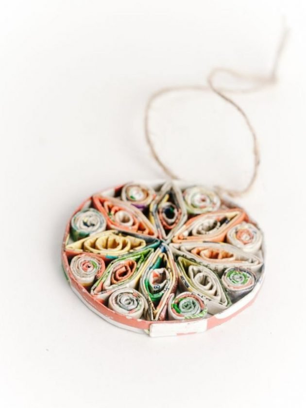 Recycled Paper Solstice Ornament