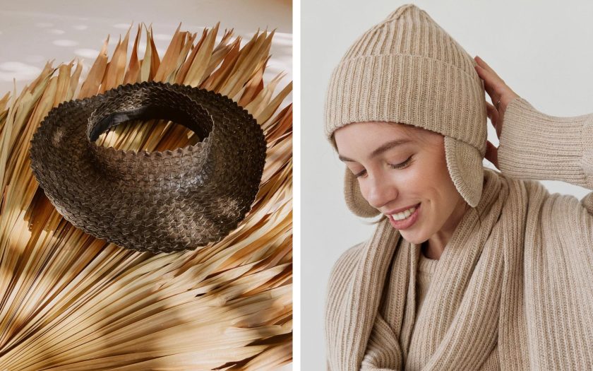 Sustainable nude and brown hats