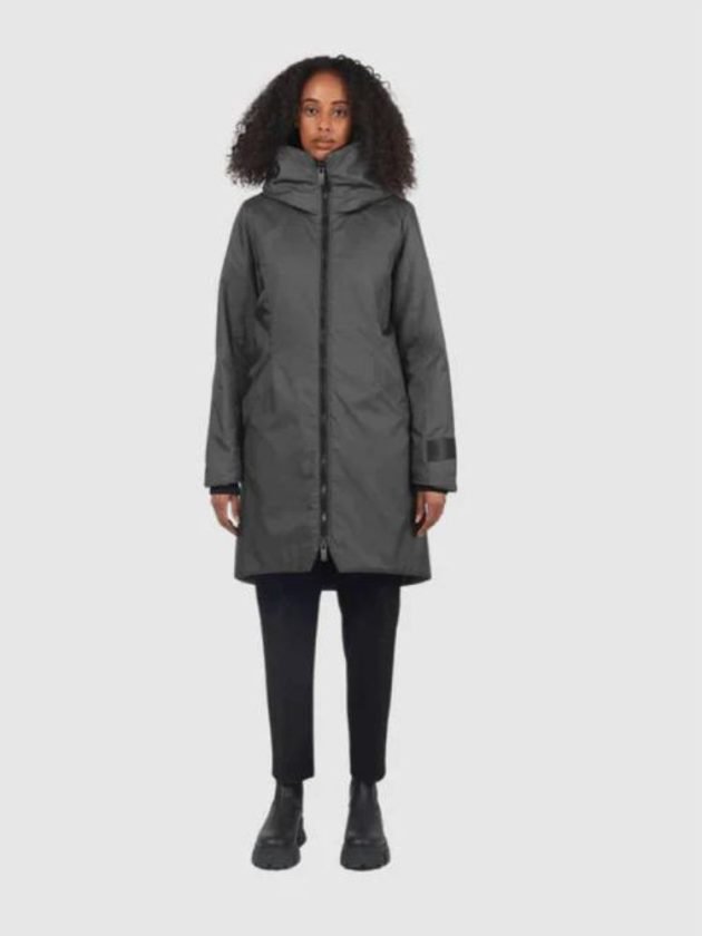 Sustainable grey parka