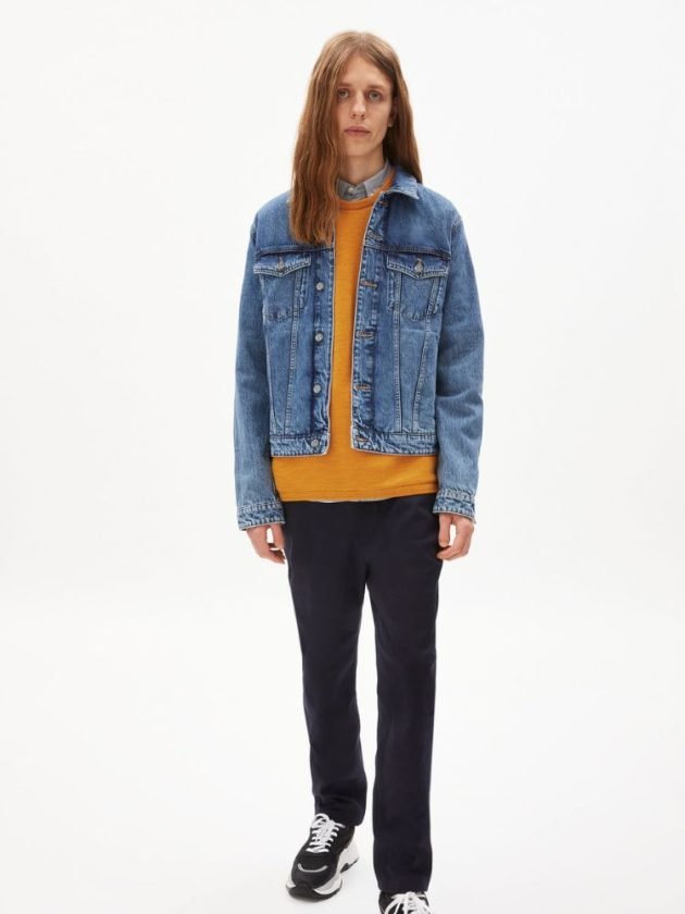 Sustainable denim blue jacket