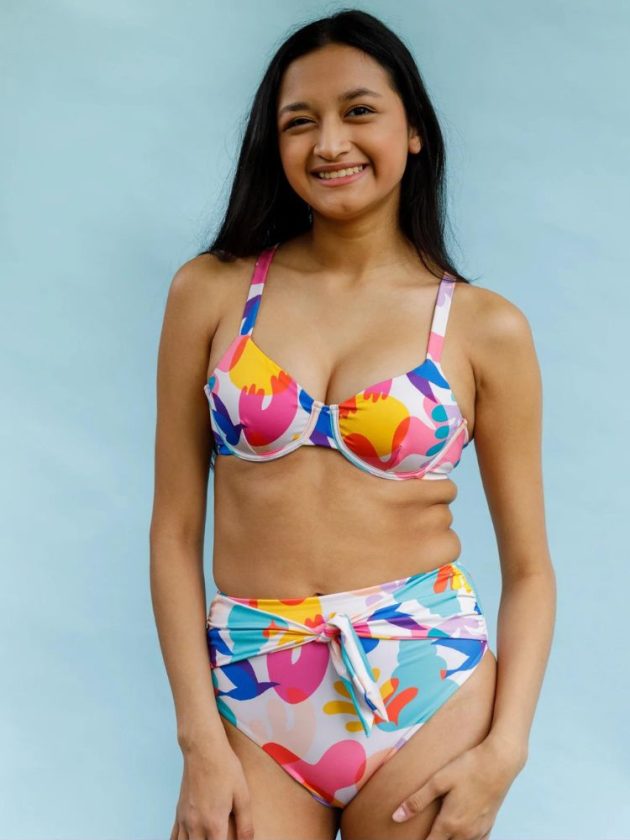 colorful printed sustainable swimwear 