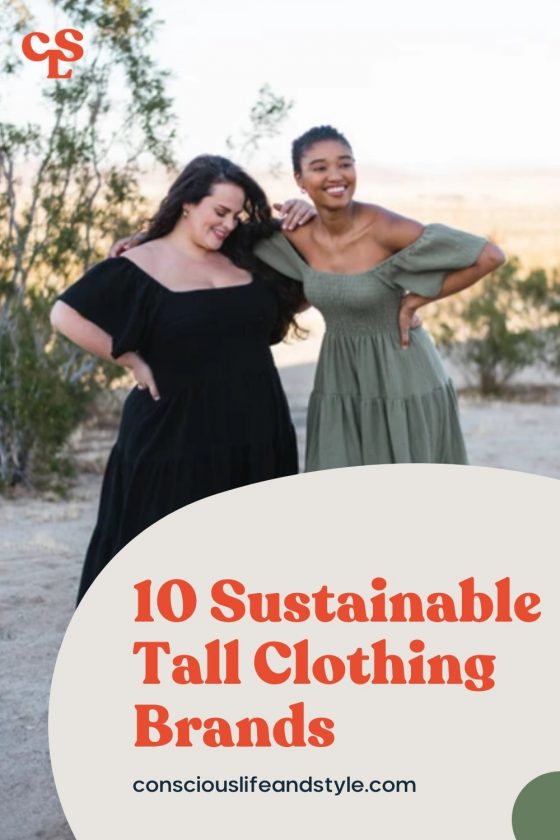 10 Sustainable tall clothing brands - Conscious Life & Style