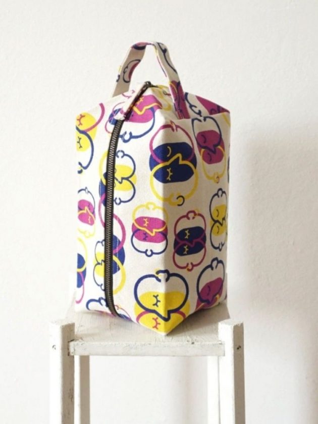 Printed organic toiletry bag from Terra Thread