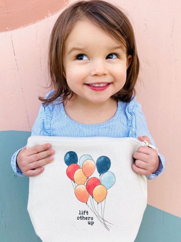 Sustainable toiletry make up bag from The Tote Project