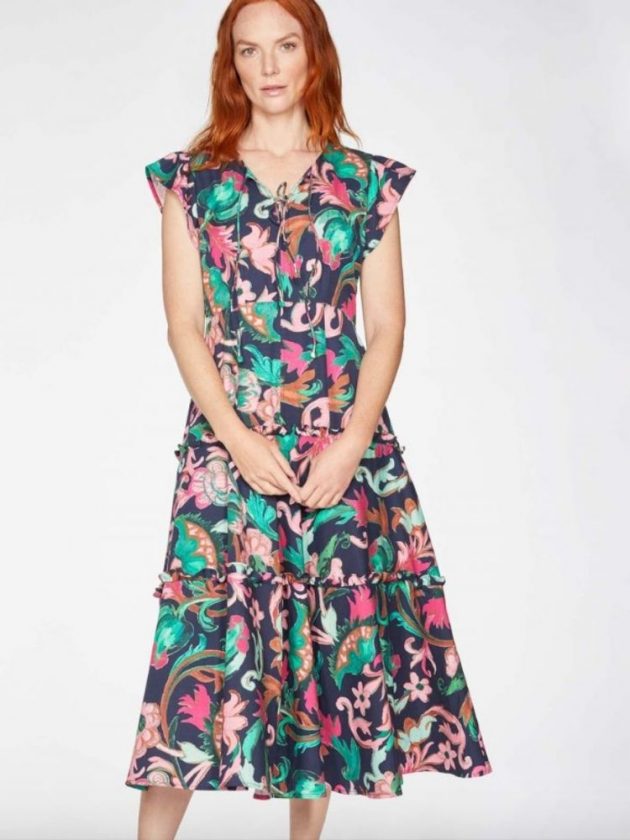 Floral sustainable dress from Thought Clothing