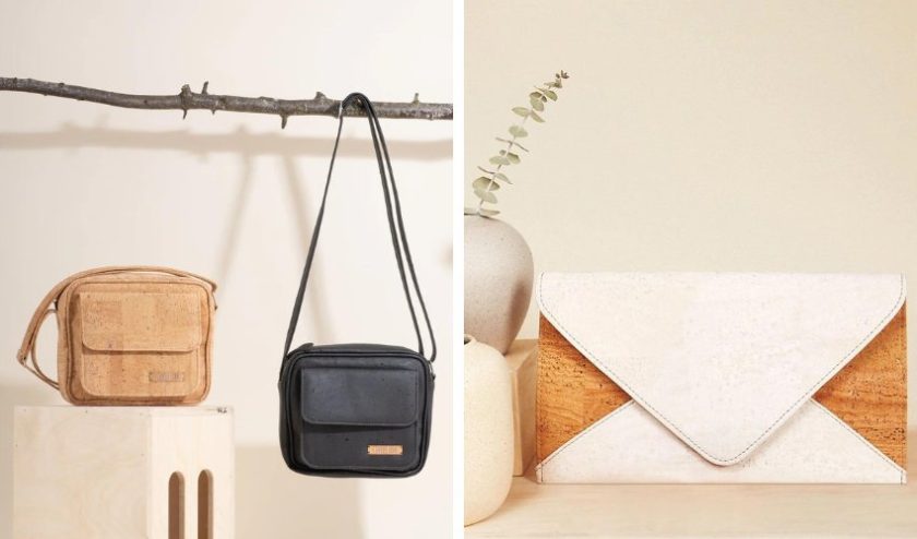 cork handbags and clutch from Tiradia Cork