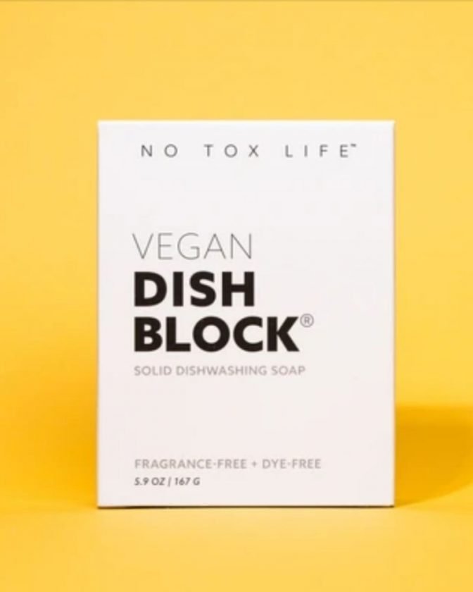 Vegan Zero Waste Dish Soap Bar from No Tox Life