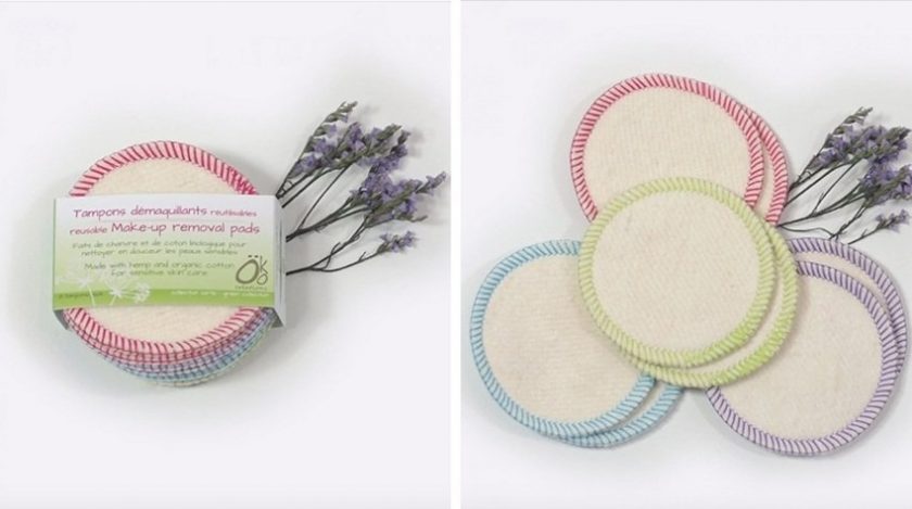 Reusable Hemp and Cotton Makeup Removal Pads